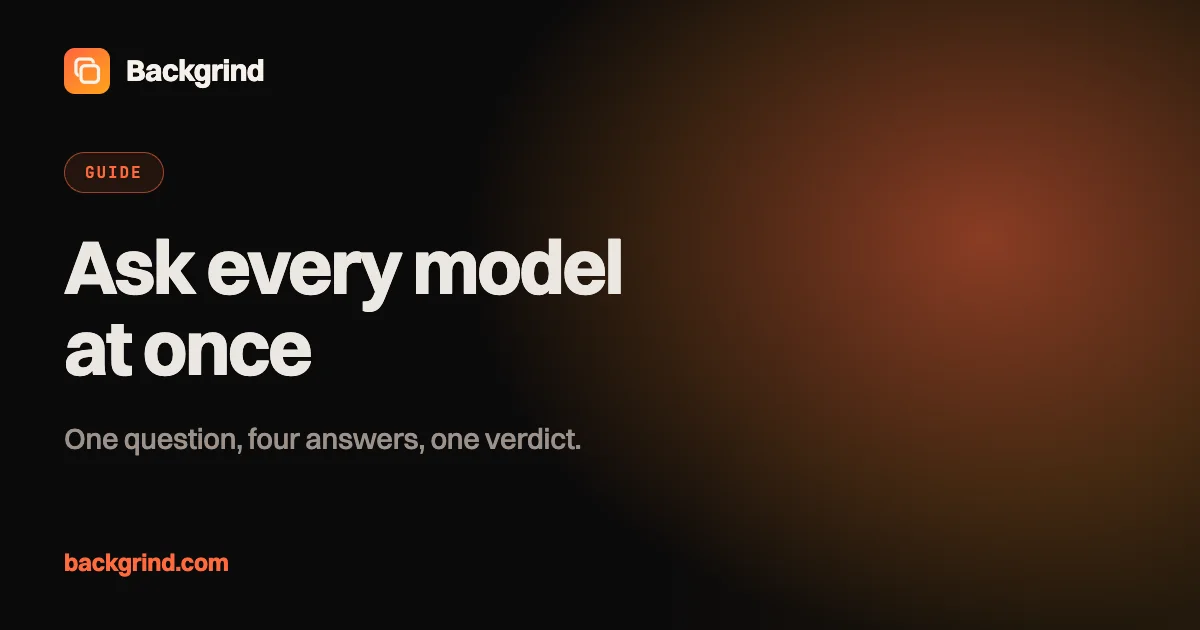 How to ask multiple AI models one question — and trust what comes back