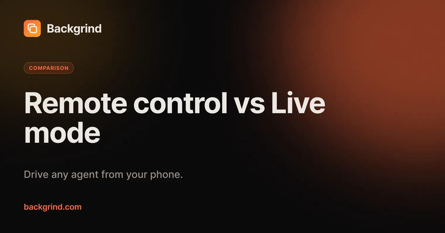 A Claude Code remote control alternative, and where native stops short