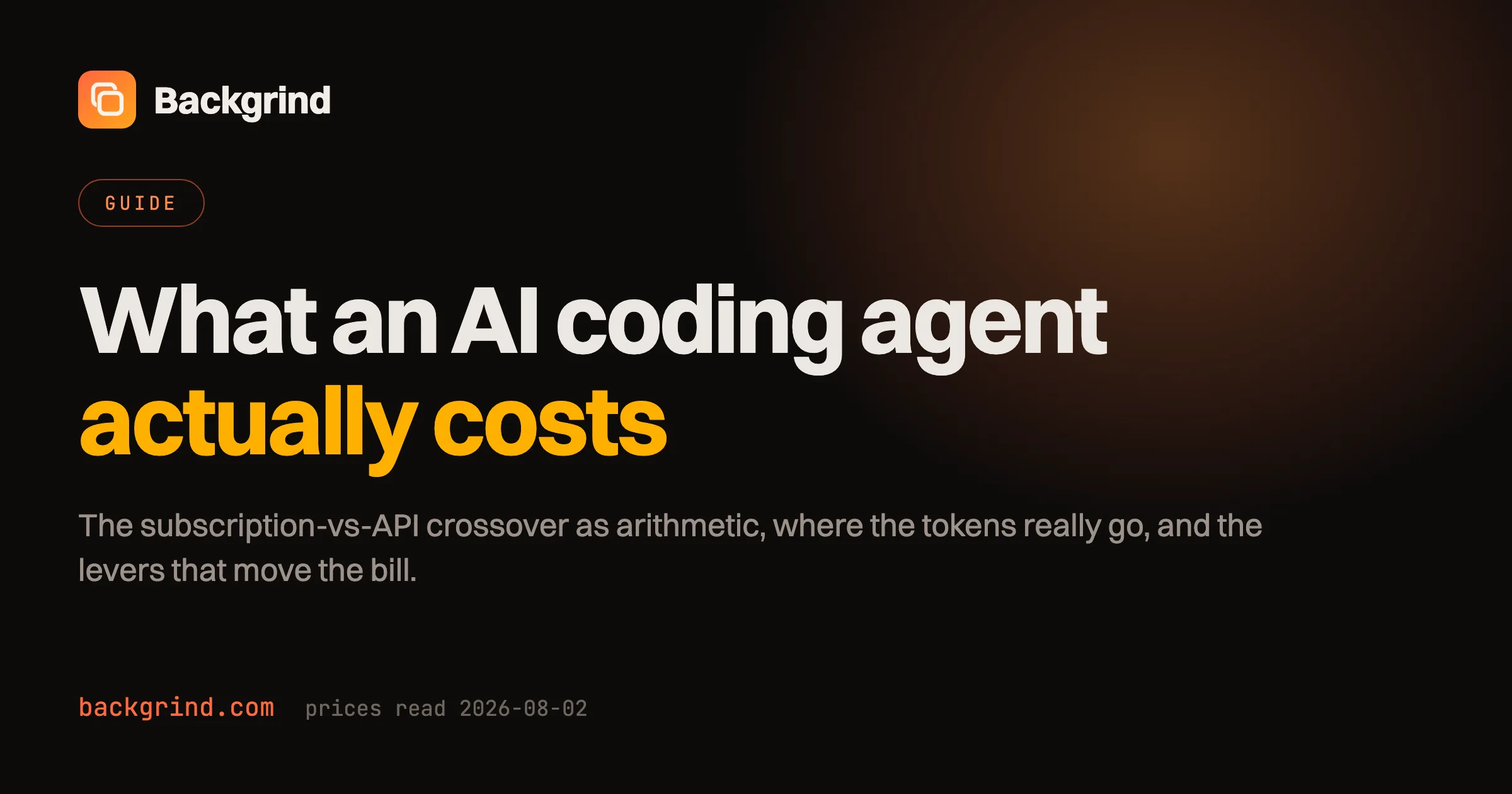 What an AI coding agent actually costs — and how to spend less