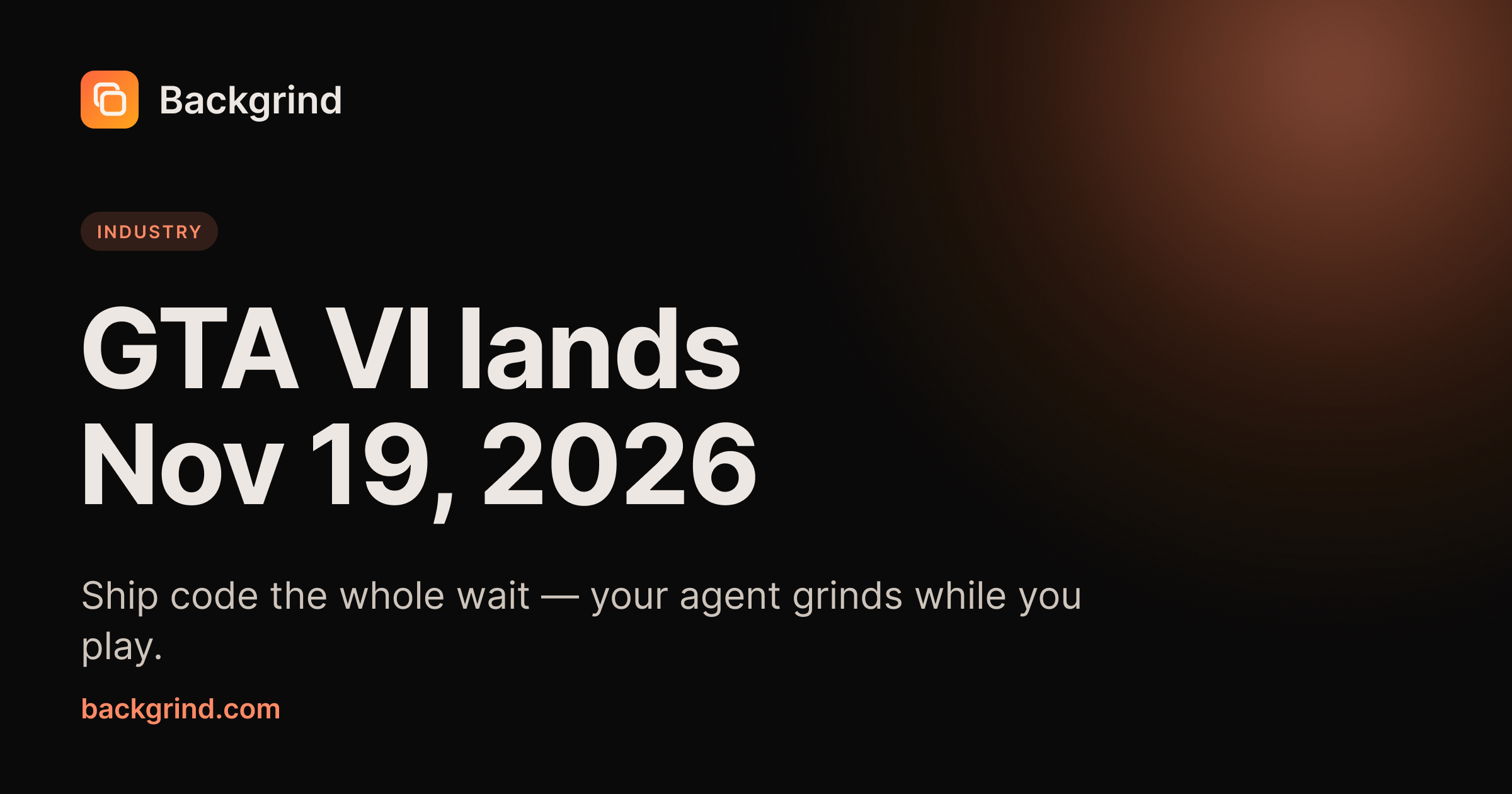 GTA 6 lands November 19, 2026 — here's how to ship code the whole wait