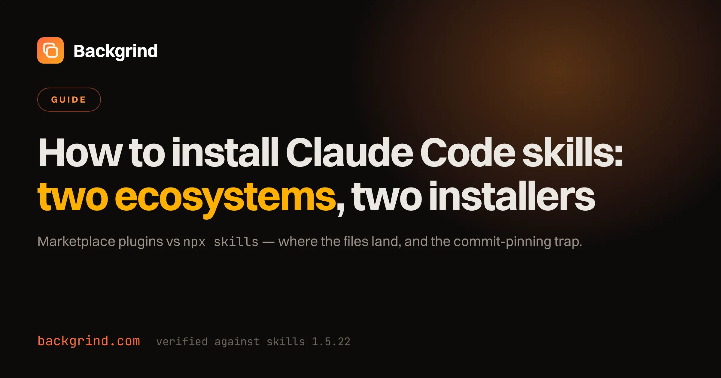 How to install Claude Code skills — both ecosystems, end to end