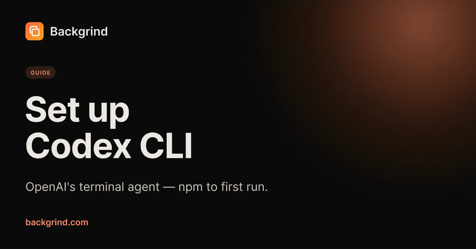 How to set up OpenAI's Codex CLI