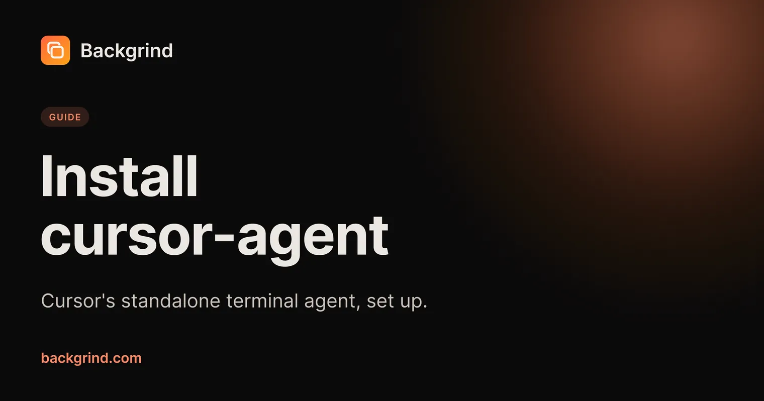 How to install and use the Cursor CLI (cursor-agent) on macOS, Windows & Linux