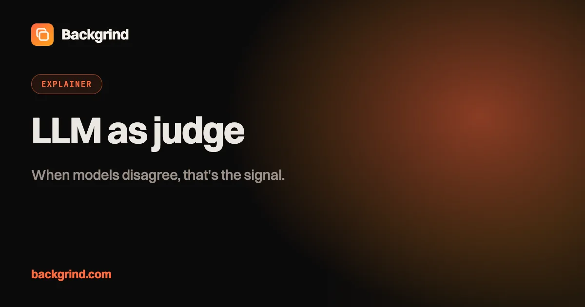 LLM as judge: what model consensus — and disagreement — actually tells you