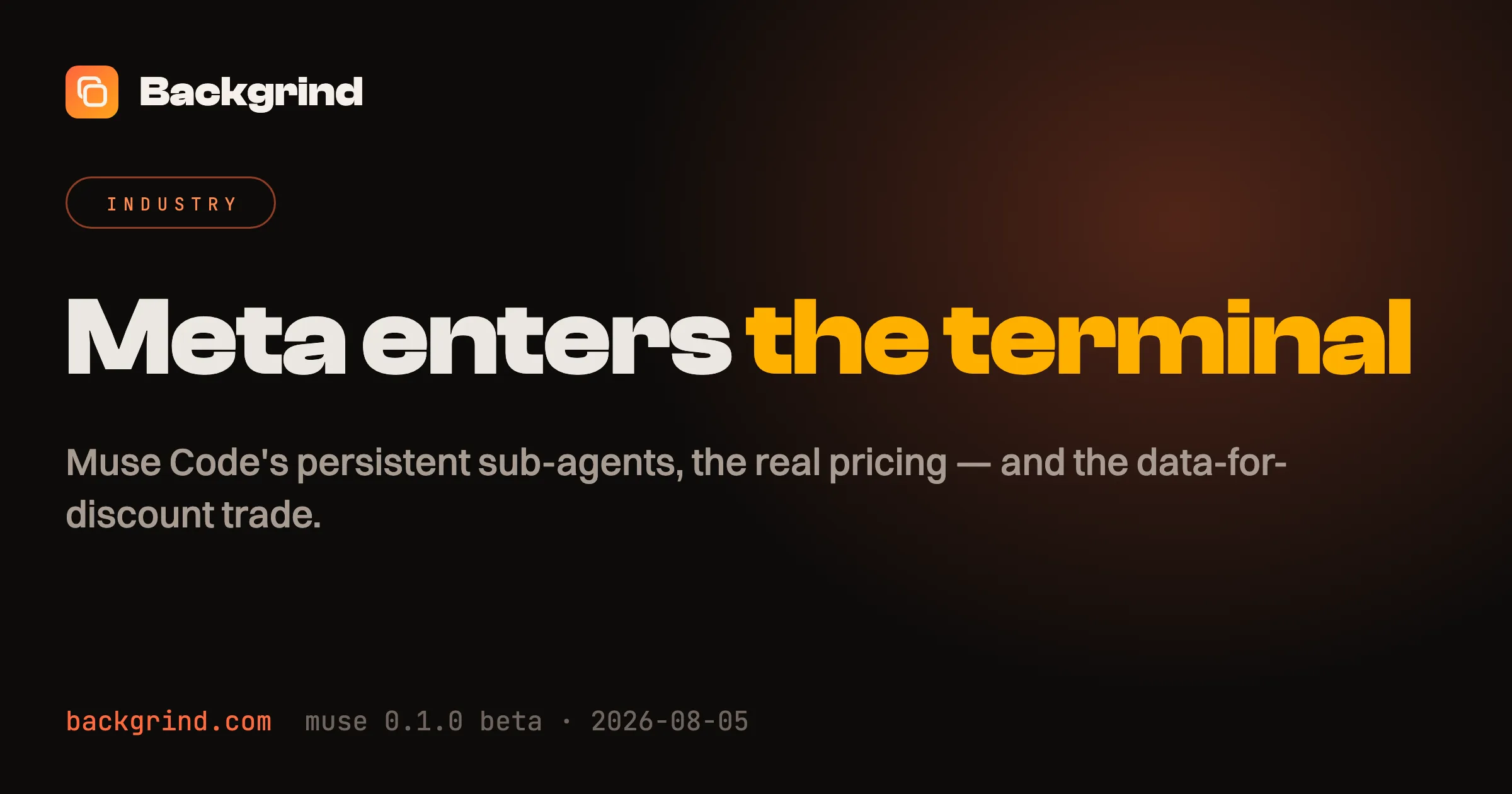Meta Muse Code: the terminal agent that fans out by default