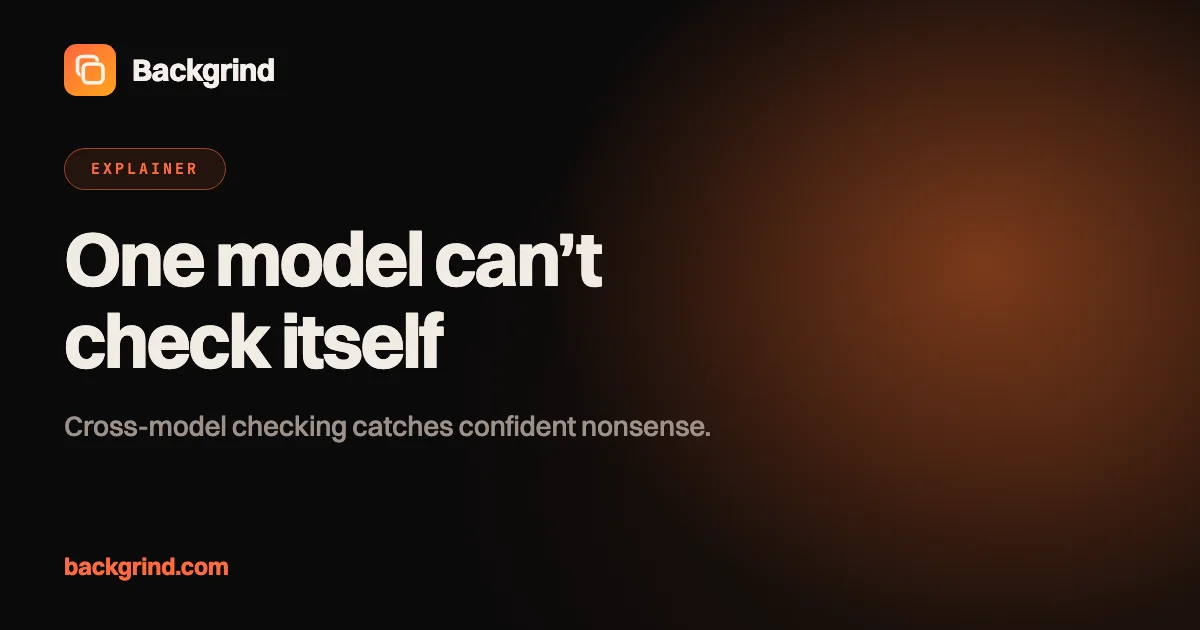 How to catch AI hallucinations: ask a model that wasn’t trained by the same lab