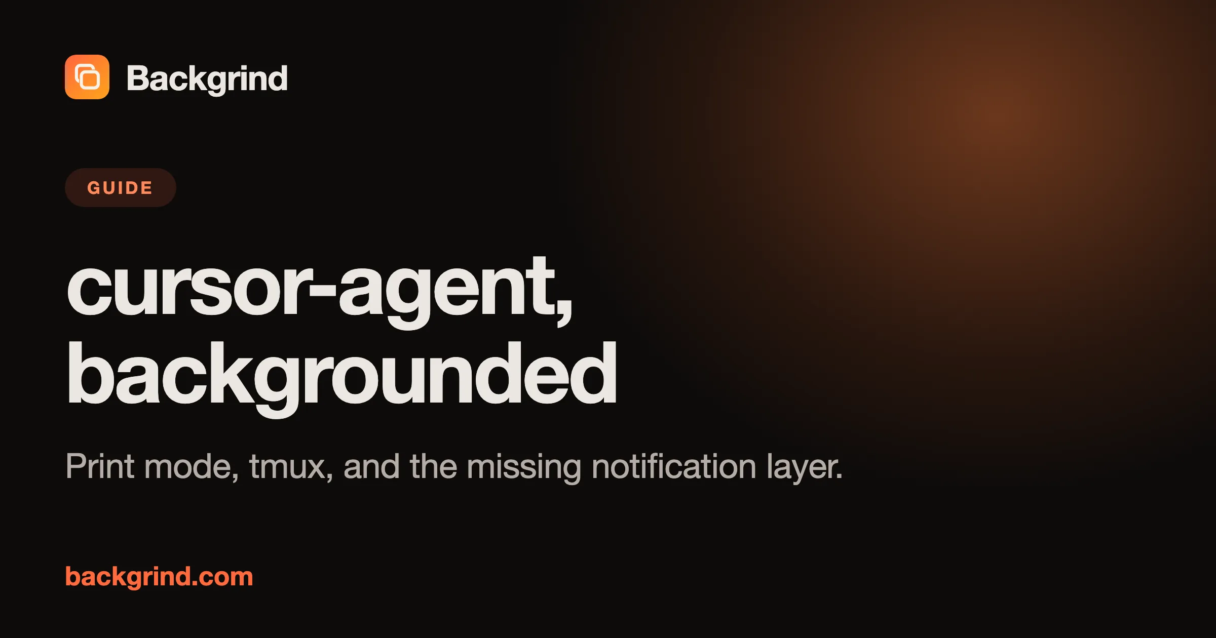 Running cursor-agent in the background (without losing its questions)