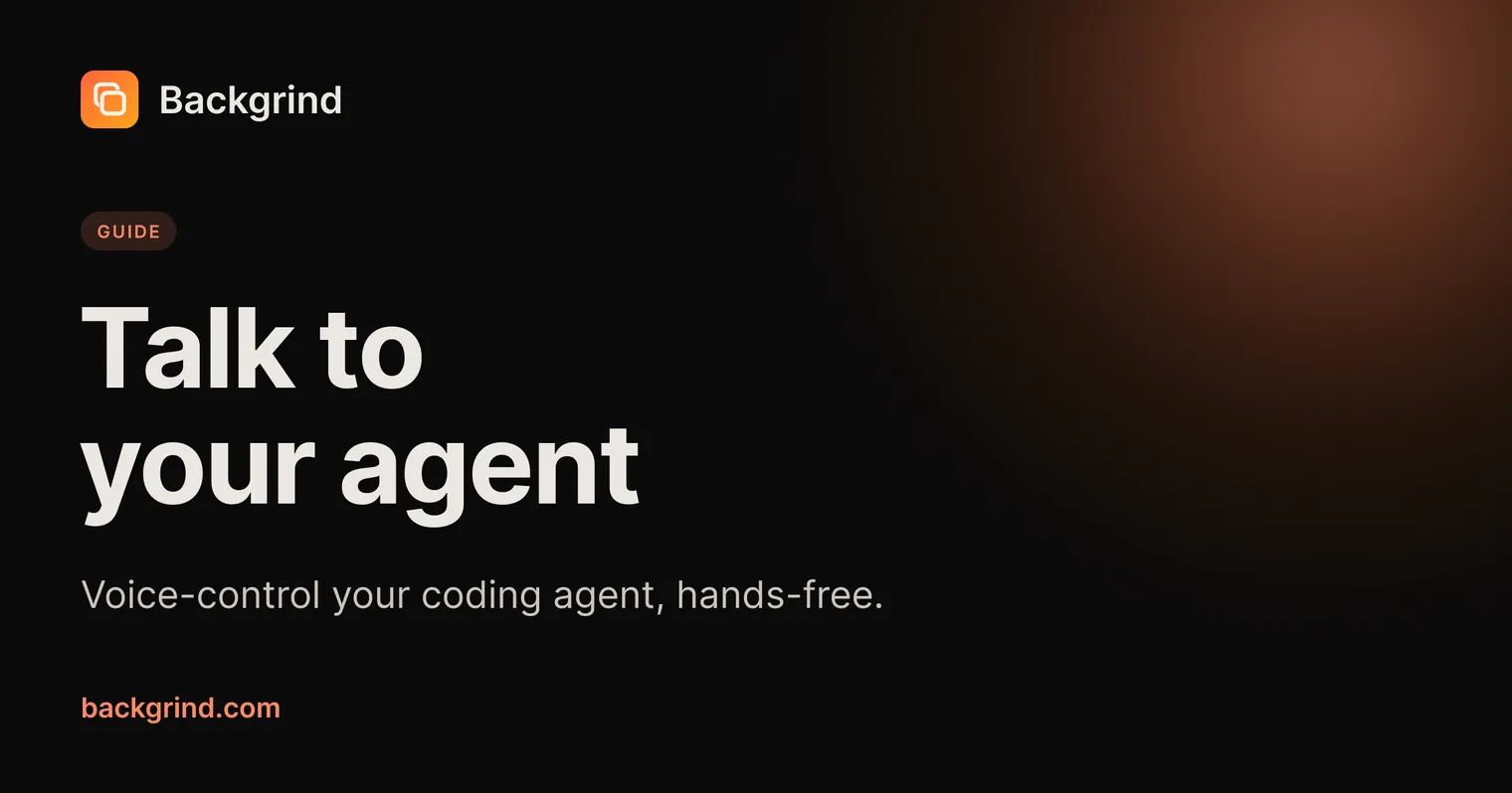 Voice-controlling your AI coding agent: when talking beats typing